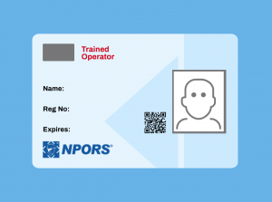 Red Trained Operator Card