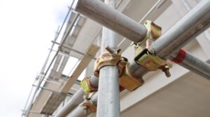 Working from height on scaffolding