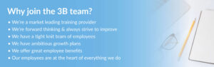 Why work from 3B Training?