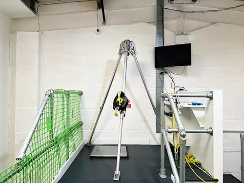 Confined space training rig at our Blackburn training centre, 3B Training