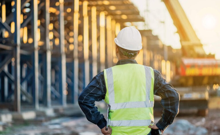 Construction Site Manager on site who has their Construction Site Management Level 6