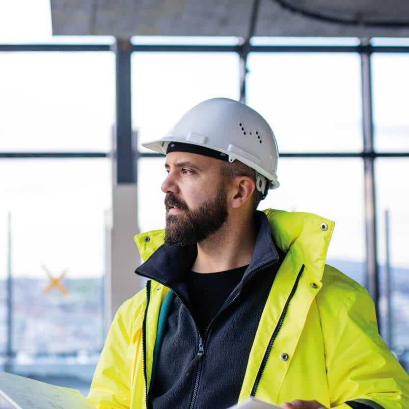 Construction Site Supervisor completing their NVQ Level 3 Occupational Work Supervision