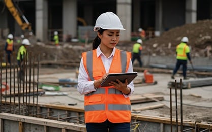 Construction Manager completing their NVQ Level 7 Construction Management