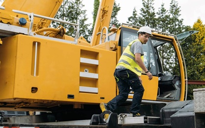 Plant Operator completing their Level 2 Plant Operations NVQ