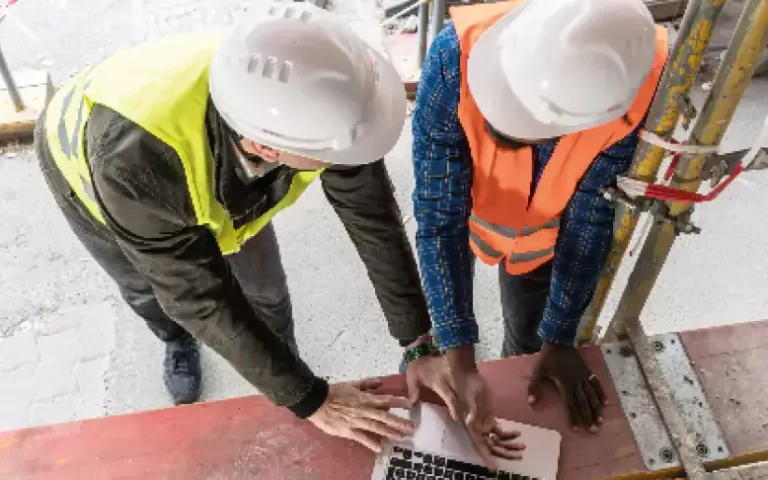 NEBOSH Construction delegates completing eLearning