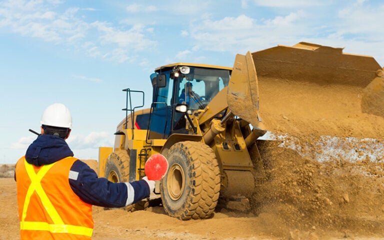 Banksman on a construction site