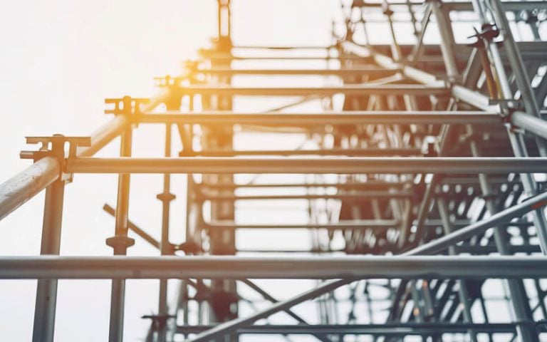 Temporary scaffold structure