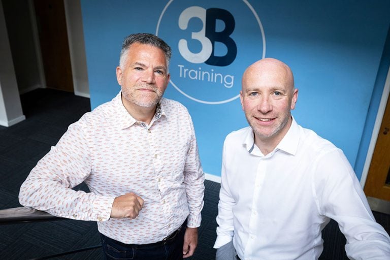 Andrew Bridge of CITB and Mathew Bewley of 3B Training