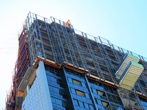 High-rise building under construction