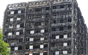 Aftermath of Grenfell Tower Fire