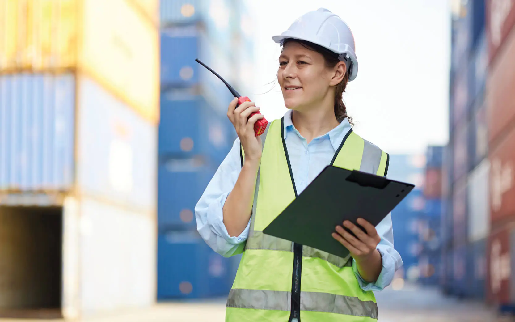Construction Manager on site after their NVQ in Construction Management