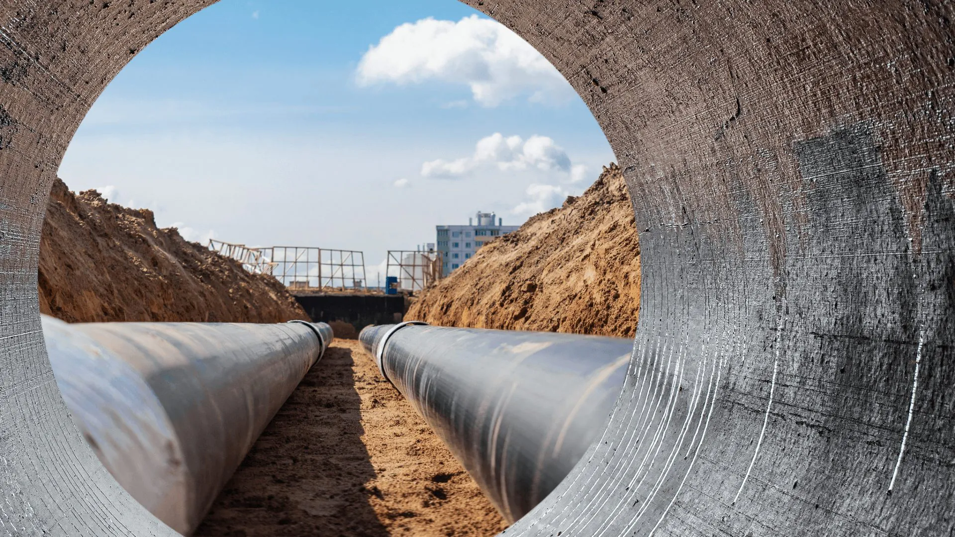 Sewage pipe EUSR water